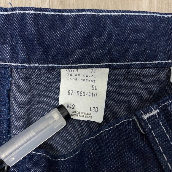 Vintage Dee Cee 1950’s Dark Blue Jeans 42x30 New With Out Tag. - Picture 10 of 11